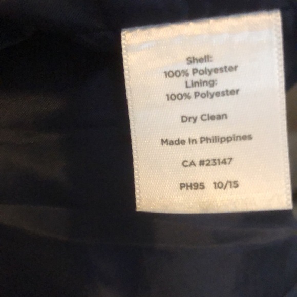 TALBOTS Cascading Open Longline Vest with Pockets in Navy Blue - Picture 12 of 14